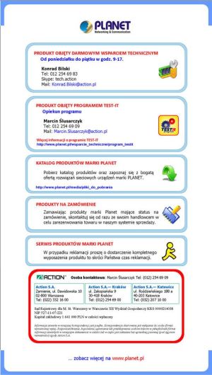 Konwerter światłowodowy Planet FST-802 3