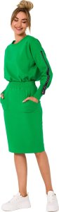 MOE M728 Sportowa spódnica z gumą w pasie - soczysta zieleń (kolor zielony, rozmiar L) 1