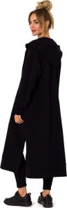 MOE M729 Bluza długa jak parka - czarna (kolor czarny, rozmiar S/M) 2