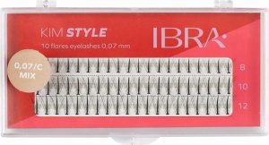 Ibra IBRA Kępki rzęs KIM STYLE 0.07/C - Mix (8,10,12mm) 1op. 2