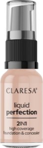 Claresa CLARESA Korektor i Podkład kryjący w płynie 2in1 Liquid Perfection nr 104 Nude  18g 2