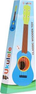 Ecotoys Gitara ukulele dla dzieci drewniana 4 struny nylonowe ECOTOYS 8