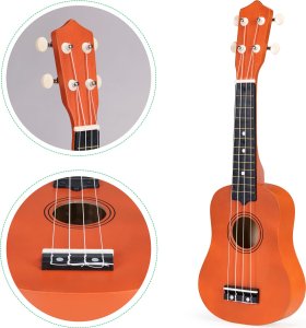 Ecotoys Gitara ukulele dla dzieci drewniana 4 struny nylonowe ECOTOYS 9
