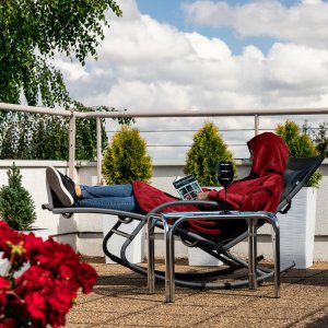 Froster Bluzair Koco Bluza Oversize z Kapturem Bordowa 4w1 12