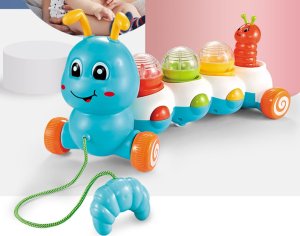 ProNice INTERAKTYWNA PEŁZAJĄCA GĄSIENICA LED MUZYKA +PIŁKI 2