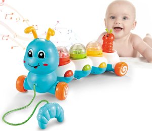 ProNice INTERAKTYWNA PEŁZAJĄCA GĄSIENICA LED MUZYKA +PIŁKI 5