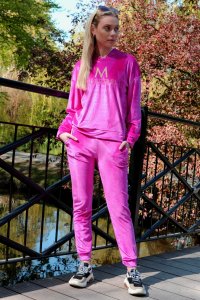 Merribel Dollien Fuksja welurowy komplet (kolor FUCHSIA, rozmiar M) 3