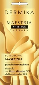 Dermika DERMIKA Maestria Anti-Age Therapy Luksusowa Maseczka przeciwzmarszczkowa - ekstrakt ze śluzu ślimaka 5%  7g 1