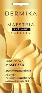 Dermika Maestria Anti-Age Therapy Luksusowa Maseczka przeciwzmarszczkowa - ekstrakt ze śluzu ślimaka 5% 7g 2