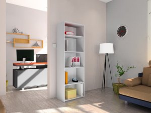 Meldo Regał Asia 60 cm Biały 2