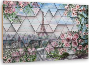 Feeby Obraz Deco Panel, Wieża Eiffla wiosną (Rozmiar 90x60) 1
