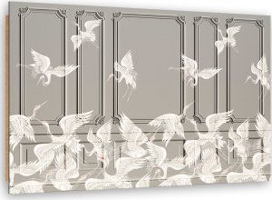 Feeby Obraz Deco Panel, Żurawie w locie (Rozmiar 120x80) 1