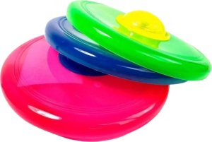 Trifox Frisbee Dysk Do Rzucania Świecący Kolorowy Design Aktywna Zabawa Diody LED 5