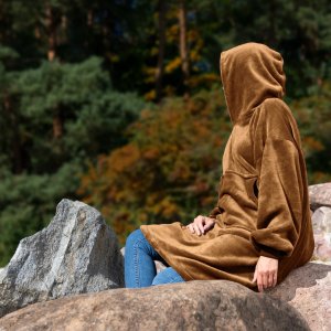 Froster Bluzair Koco Bluza Oversize z Kapturem Toffee 4w1 12