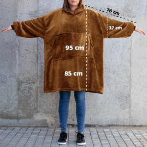 Froster Bluzair Koco Bluza Oversize z Kapturem Toffee 4w1 7