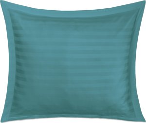 Darymex Poszewka satyna bambusowo-bawełniana STRIPE SEA TURQUOISE/70x80 z listwą 1