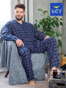 Key PIŻAMA KEY MNS-414 B23 (kolor granat, rozmiar XXL) 2