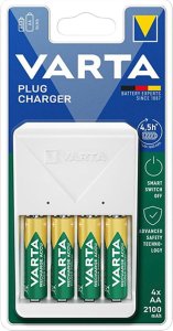 Ładowarka Varta ŁADOWARKA VARTA PLUG CHARGER 57657 4x2100 mAh 4