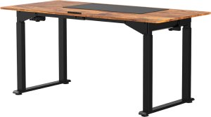 Biurko Ultradesk Biurko, elektycznie regulowany, brązowa płyta, 160x75 cm, 74-116 cm, UPLIFT, z podkładką pod mysz XXL, ULTRADESK 12