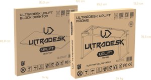 Biurko Ultradesk Biurko, elektycznie regulowany, brązowa płyta, 160x75 cm, 74-116 cm, UPLIFT, z podkładką pod mysz XXL, ULTRADESK 17