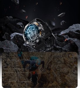 Smartwatch Gravity SMARTWATCH MĘSKI Gravity GT9-4 - WYKONYWANIE POŁĄCZEŃ, CIŚNIENIOMIERZ (sg021d) 30