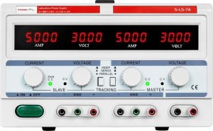 Stamos Germany Zasilacz laboratoryjny serwisowy 3 kanały 0-30 V 0-5 A DC 3