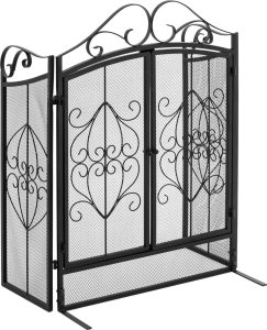 Hillvert Parawan osłona kominkowa zdobiona otwierana 3 cz. 150 x 83 cm 2