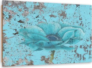 Feeby Obraz Deco Panel, Morski kwiat retro (Rozmiar 100x70) 1