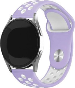 Beline Beline pasek Watch 20mm Sport Silicone fioletowo-biały purple/white box 1