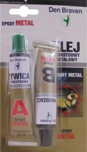 Den Braven KLEJ DWUSKŁADNIKOWY EPOKSYDOWY Epoxy-Metal 2x20 ml 1