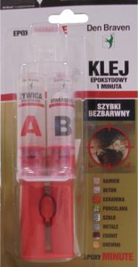 Den Braven KLEJ EPOKSYDOWY 1 MINUTA 2x12ml BEZBARWNY SZYBKI 1