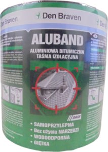 Den Braven Taśma dekarska aluminiowa ALUBAND kolor ALUMINIOWY 30cmx10m 1