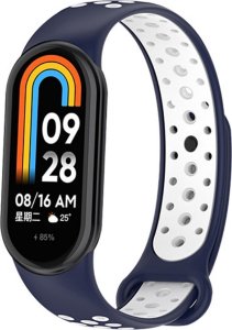 Beline Beline pasek Mi Band 8 design niebiesko-biały /blue-white 1