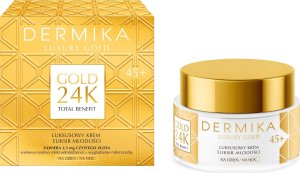 Dermika Luxury Gold 24K Krem do twarzy na dzień i noc 45+ 50ml 1