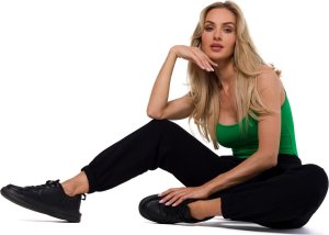 MOE M760 Spodnie dresowe z przeszyciami na nogawkach - czarne (kolor czarny, rozmiar XL) 4