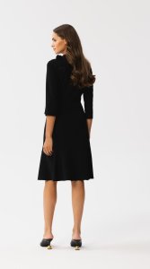 Stylove S346 Sukienka z wiązaniem przy szyi - czarna (kolor black, rozmiar S) 2