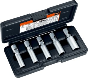 Bahco Zestaw nasadek do świec żarowych 1/4", 12-kątne, rozmiary 8, 9, 10, 12, 14 mm BAHCO 1