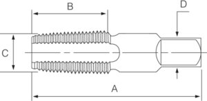 Bahco Gwintownik M13 x 1.25 BAHCO 3
