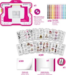 Maped Tablica kreatywna podświetlana do rysowania Barbie Maped 3