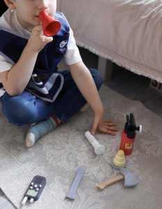 Classic World Little Firefighter Set Costume Tools 8 pcs. 7