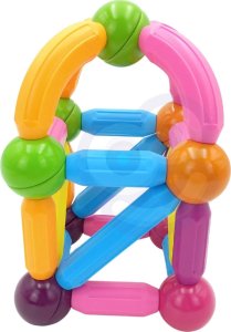 Woopie WOOPIE Magnetyczne Klocki Konstrukcyjne Edukacyjne Duże Grube 28 el. 6