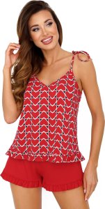 Donna Piżama Love 1/2 Red Czerwony (Rozmiar 38) 2