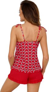 Donna Piżama Love 1/2 Red Czerwony (Rozmiar 38) 3