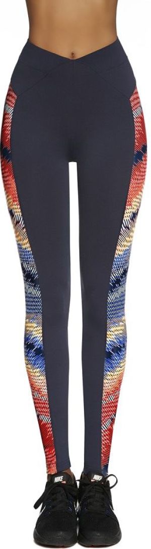 Bas Black Legginsy damskie Rainbow czarno-pomarańczowo-niebieskie r. XL 3