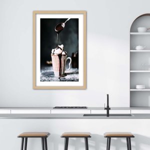 Feeby Obraz w ramie, Kawa z piankami (Rozmiar 20x30) 2