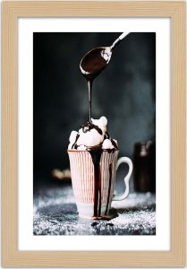 Feeby Obraz w ramie, Kawa z piankami (Rozmiar 20x30) 3