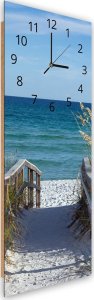 Feeby Obraz z zegarem, Droga na plażę (Rozmiar 25x65) 1