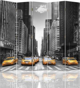 Feeby Parawan dwustronny, New York Taxi (Rozmiar 180x170) 1