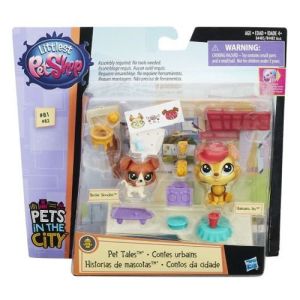 Figurka Hasbro Littlest Pet Shop Buster Boodles& Hamsamu Inu (B4485) 1