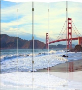 Feeby Parawan dwustronny, Golden Gate Bridge (Rozmiar 180x170) 1